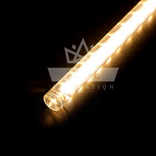 Гирлянда Тающие Сосульки 5 шт по 100 см, Провод Черный ПВХ