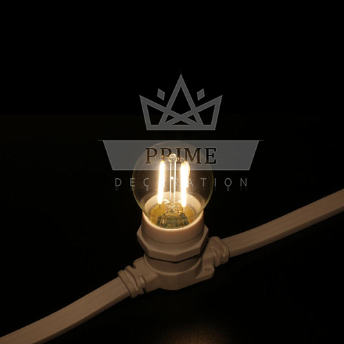 Светодиодная лампа для белт-лайт филаментная, 2 Вт, d=45 мм