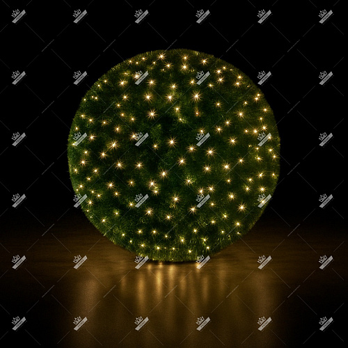 Шар светящийся с мишурой