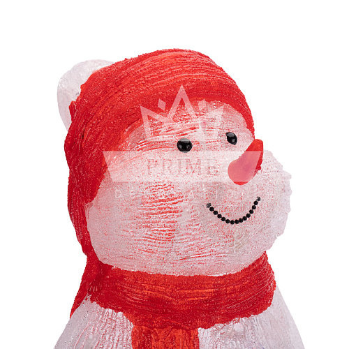 Светодиодная фигура Снеговик в синих варежках, ширина 0,31 м высота 0,59 м