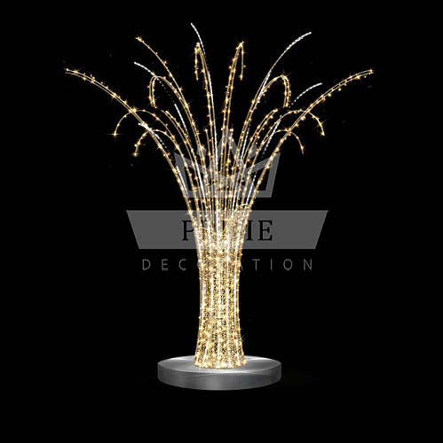 Декоративная фигура Инсталляция Салют (цвет на выбор), ширина 2 м высота 2,5 м