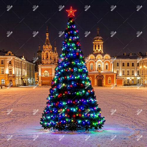 Комплект освещения для елок Цветной каскад