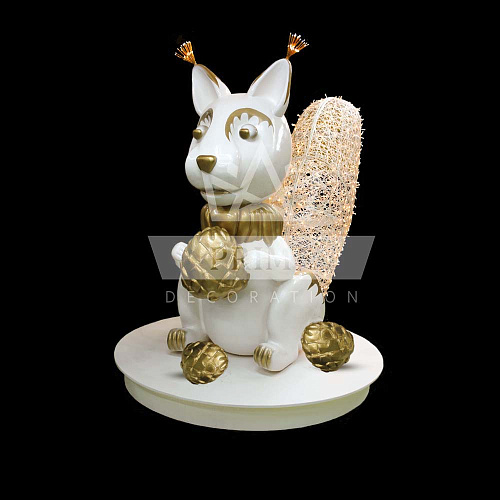 Декоративная фигура Белка световая, высота 2,7 м