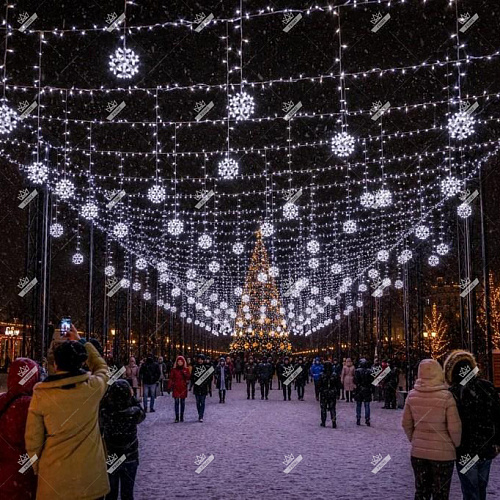 Световой потолок Снежное небо