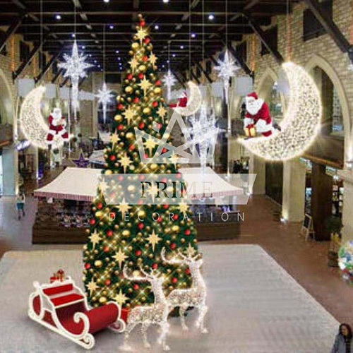 Декоративная световая фигура Месяц Twinkle (цвет на выбор), высота 2,5 м