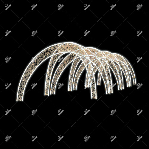 Световой тоннель из арок Дуга, высота 3,5 м