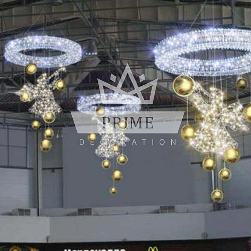 Декоративная световая фигура Объемный круг