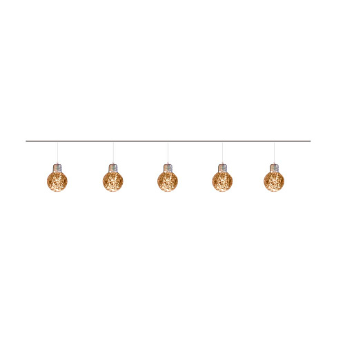 Гирлянда с лампочками 370мм Lumen Lite ПЭТ, длина 5 м, 5 лампочек