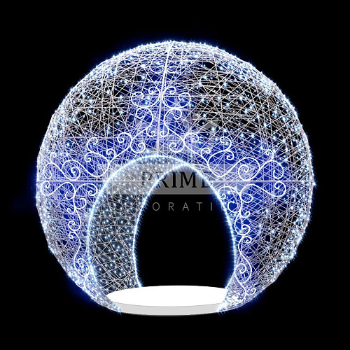 Светодиодный шар Под куполом Рождества, ширина 4 м, высота 4,3 м