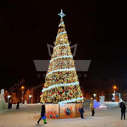 Искусственная уличная елка с комплектом оформления Млечный путь