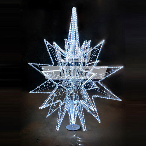 Световая макушка Кристалл 3D 2 м