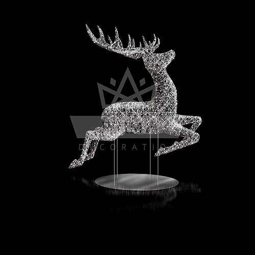 Светодиодный Олень 3, ширина 1,9 м высота 1,95 м