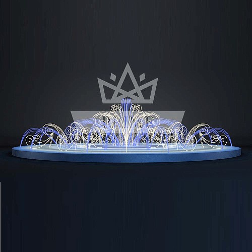 Световой фонтан Океан, ширина 11 м высота 3 м