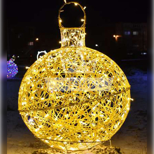 Фигура елочная игрушка световая поликомпозитная (Цвет на выбор)