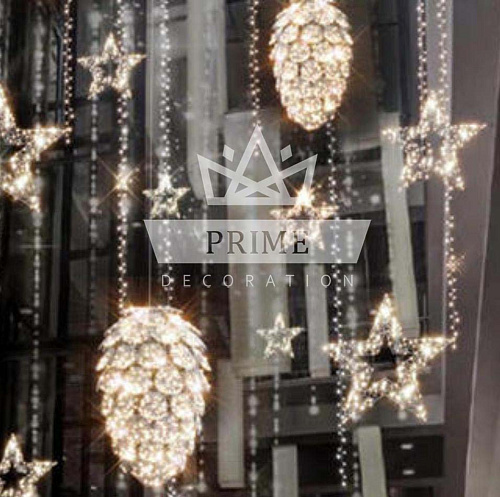 Декоративная Световая фигура Шишка (цвет на выбор), высота 1,45 м