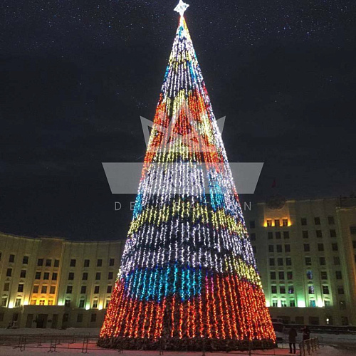 Комплект управляемого пиксельного освещения для каркасной елки