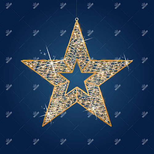 Новогодний светодиодный мотив Звезда Деко МЗ10
