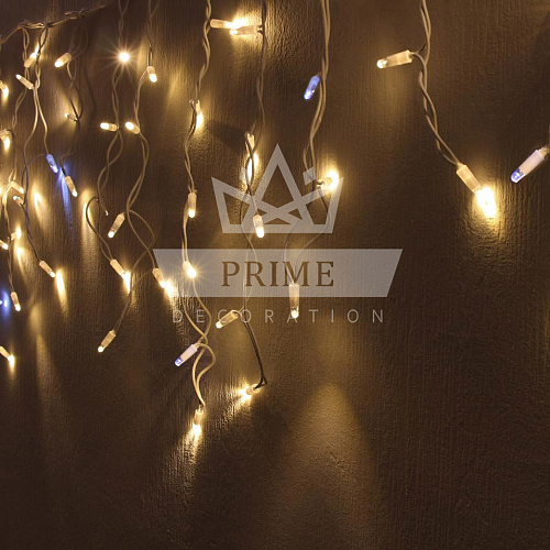 Светодиодная бахрома, 3 х 0,6 м, РЕЗИНА, флэш