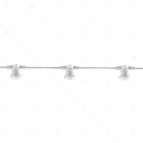 Белт-лайт, бухта 50 м, 2 жилы, шаг 20 см, 250 патронов, белый круглый провод ПВХ