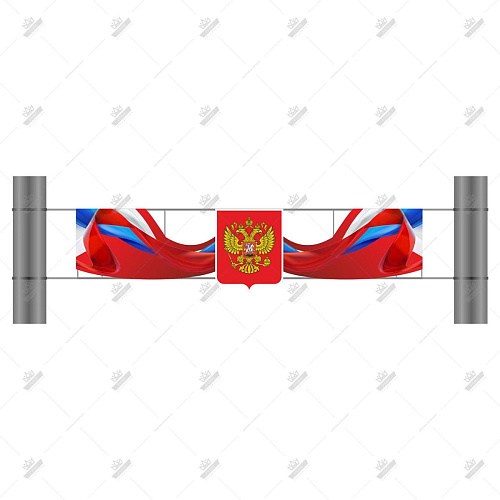 Композитная фигурная перетяжка "День победы", 5 х 1,2 сюжет на выбор