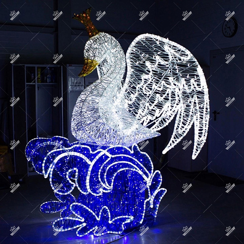 Светодиодная конструкция Царевна-Лебедь, высота 1,8 м