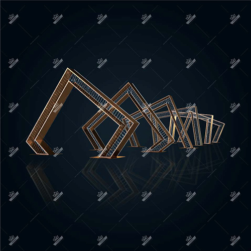 Световой тоннель Ромбы