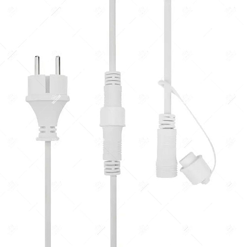 Белт-лайт, бухта 100 м, 2 жилы, шаг 40 см, 225 патронов, белый круглый провод ПВХ