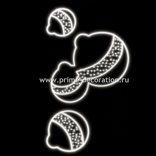 Световая конструкция Лиора, ширина 0,9 м высота 2 м