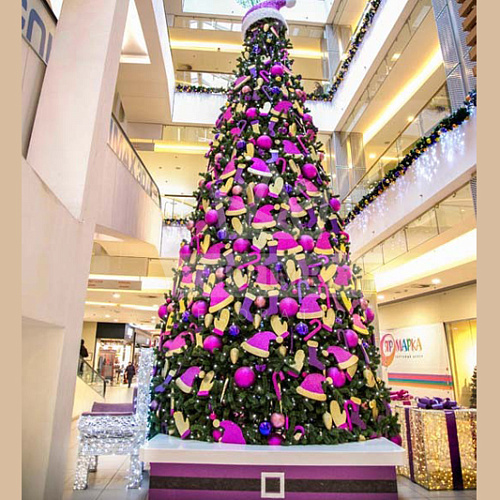 Искусственная уличная елка с комплектом оформления Колпак