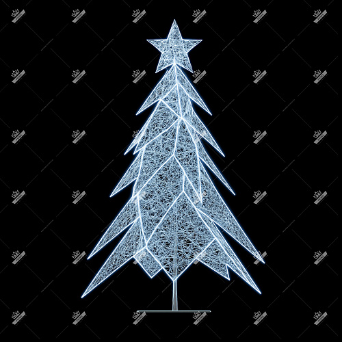 Светодиодная конструкция Елка Пушистая, высота 2,5 м