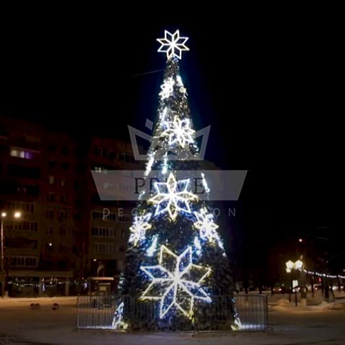 Кристалл. Комплект оформления для искусственной уличной елки