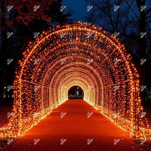 Световой тоннель «Золотой путь»