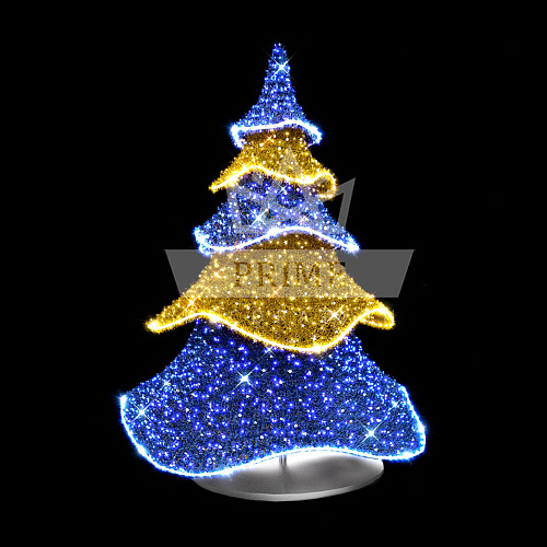 Декоративная фигура Ель Twist, ширина 1,9 м высота 2,7 м