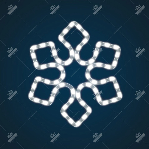 Новогодний Светодиодный Мотив Снежинка, ширина 0,35 м высота 0,35 м