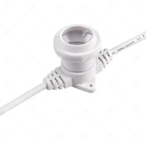 Белт-лайт, бухта 50 м, 2 жилы, шаг 20 см, 250 патронов, белый круглый провод ПВХ