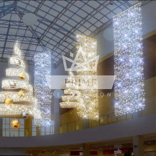 Подвесная световая композиция на раме