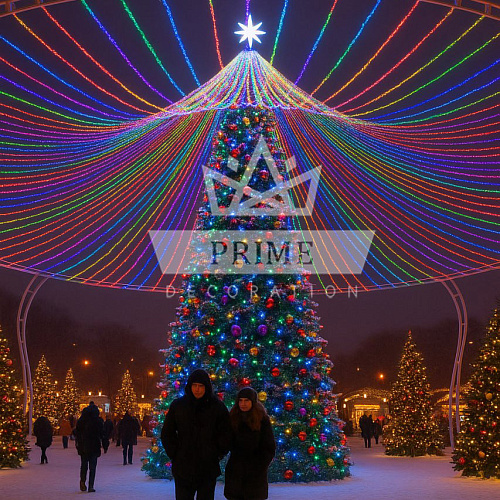 RGB шатер на елку