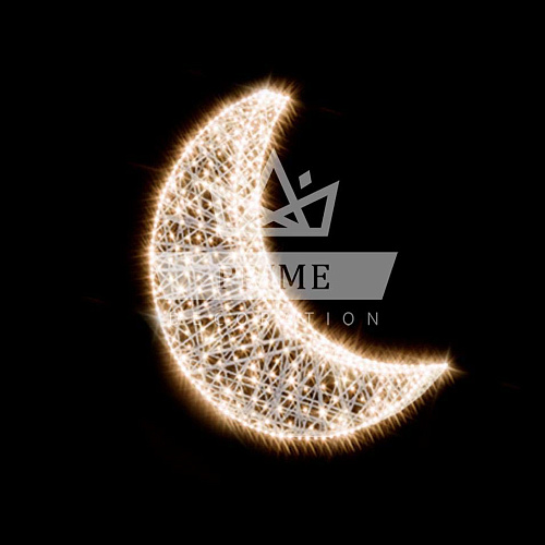 Декоративная световая фигура Месяц Twinkle (цвет на выбор), высота 2,5 м