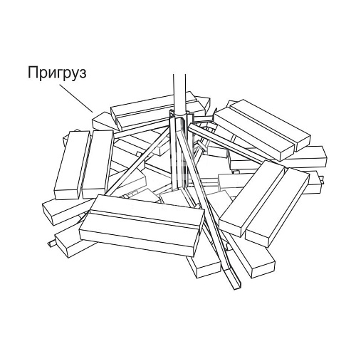 Пригруз для ствольной искусственной уличной елки