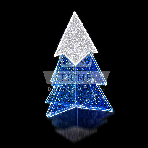 Световая конструкция Ель Северная 1, ширина 1,3 м высота 1,8 м