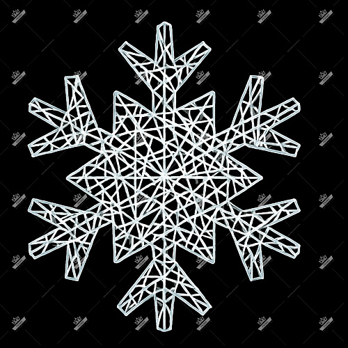 Новогодний светодиодный мотив Снежинка #2