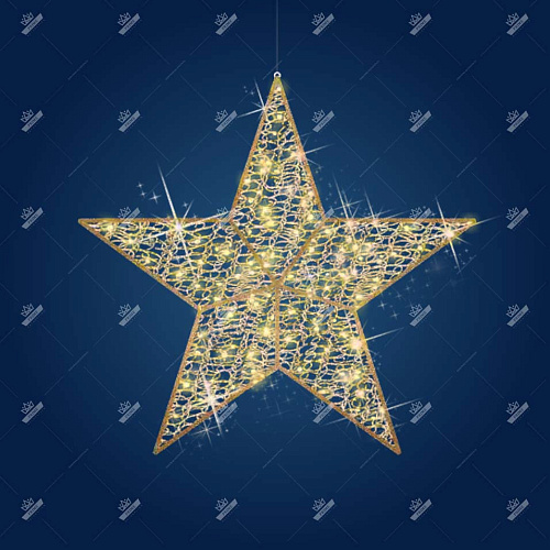Новогодний светодиодный мотив Звезда Деко МЗ11