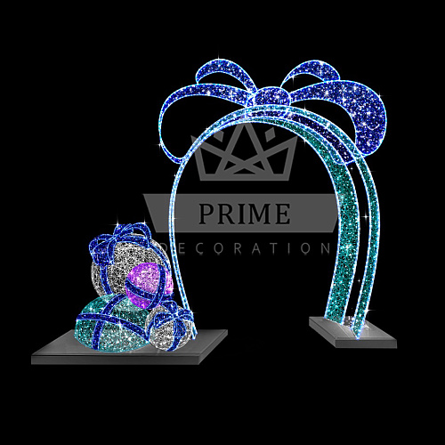 Световая арка Бант (цвет на выбор)