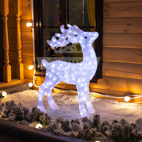 Светодиодный Олень, ширина 0,75 м высота 0,5 м