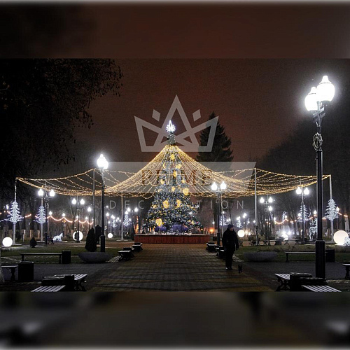 Ствольная елка со световым шатром