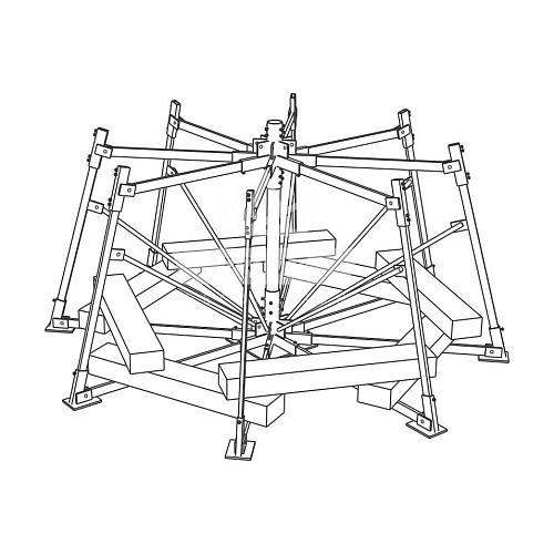 Пригруз для конусной искусственной уличной елки