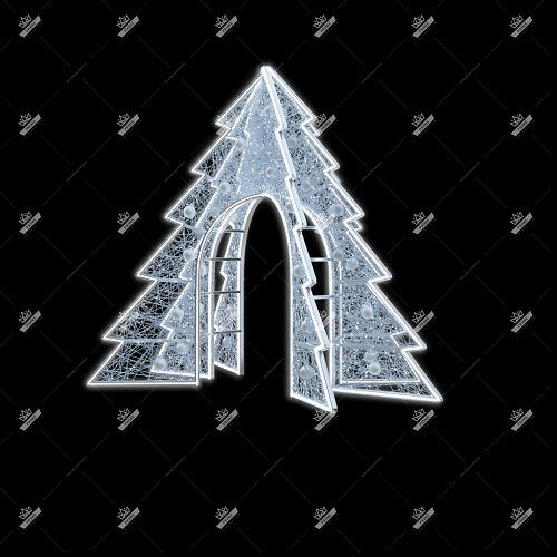 Светодиодная Арка Елочка, высота 4 м