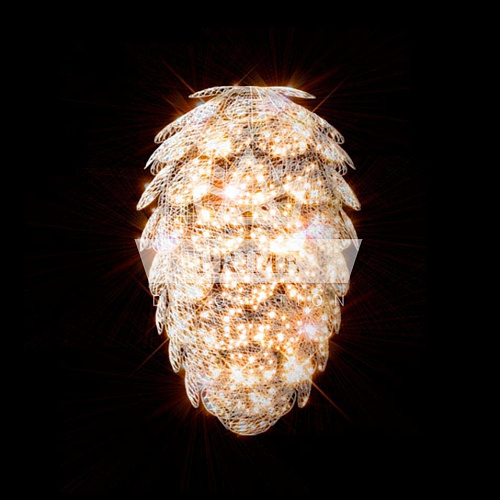 Декоративная Световая фигура Шишка (цвет на выбор), высота 1,45 м