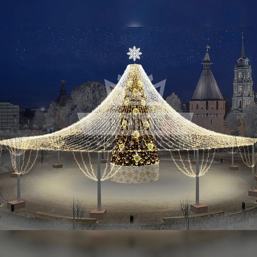 Светой шатер Звездное небо на елку