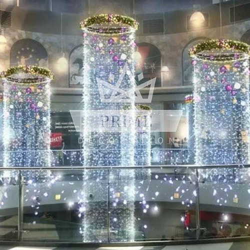 Подвесная световая композиция на круглой раме